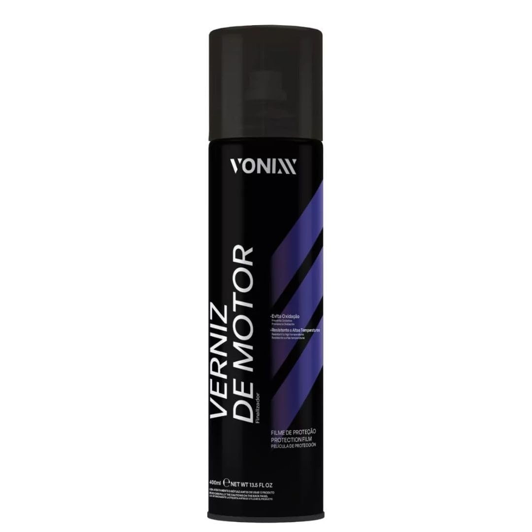 Verniz de Motor Aerossol Vonixx 400ml: Brilho e Proteção Duradoura