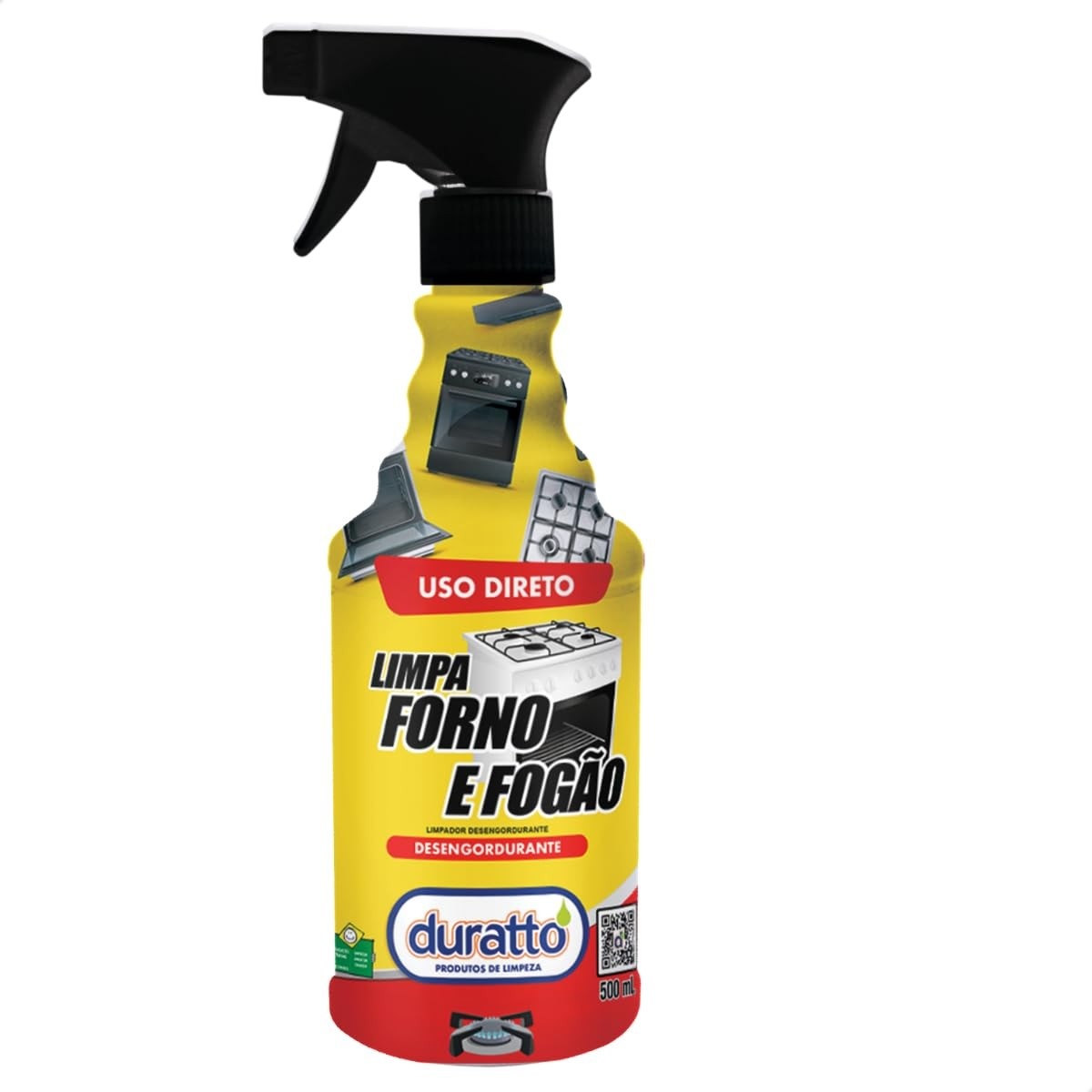 Duratto Limpa Forno e Fogão Desengordurante 500ml - Fórmula Potente para Limpeza Profunda