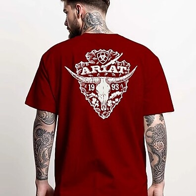 Camiseta Ariat Cowboy: Estilo Country Durável 🤠