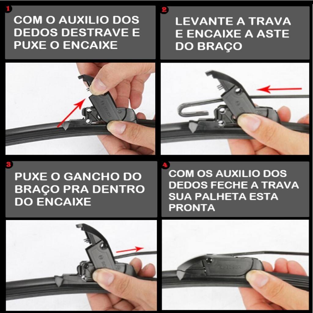Kit Palhetas Nissan March 2012 a 2020 – Limpeza Silenciosa e Durável