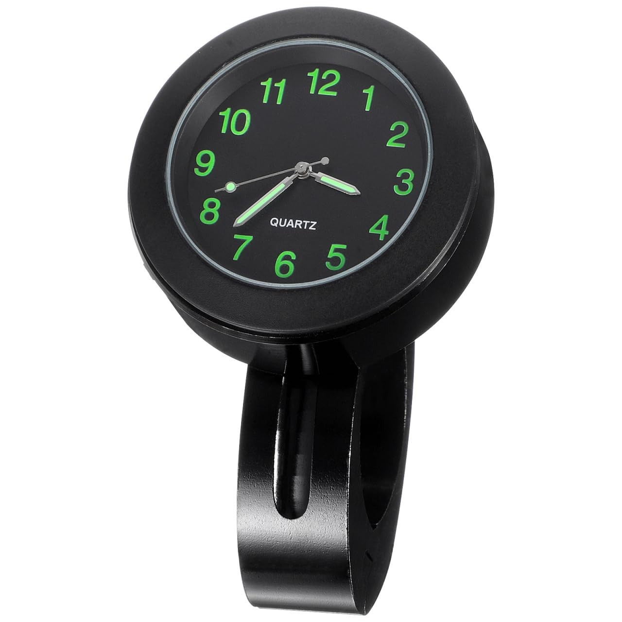 Relógio de Guidão 7/8" para Moto e Bicicleta - Quartzo Luminoso e Durável
