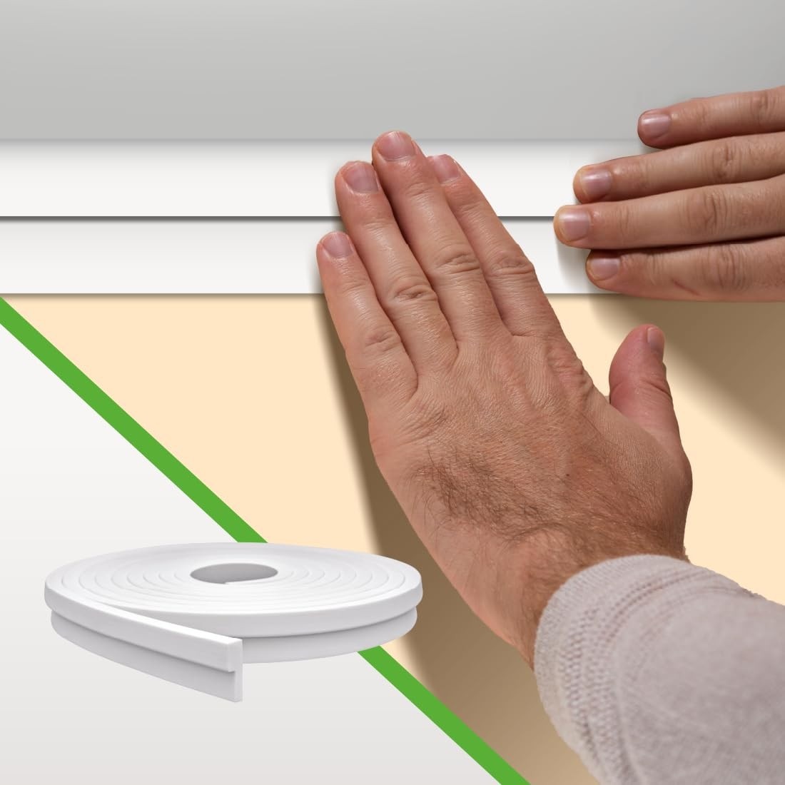 Moldura Roda Teto EVA Autocolante: Decoração Sofisticada e Fácil para Seu Lar (Rolo 10m)