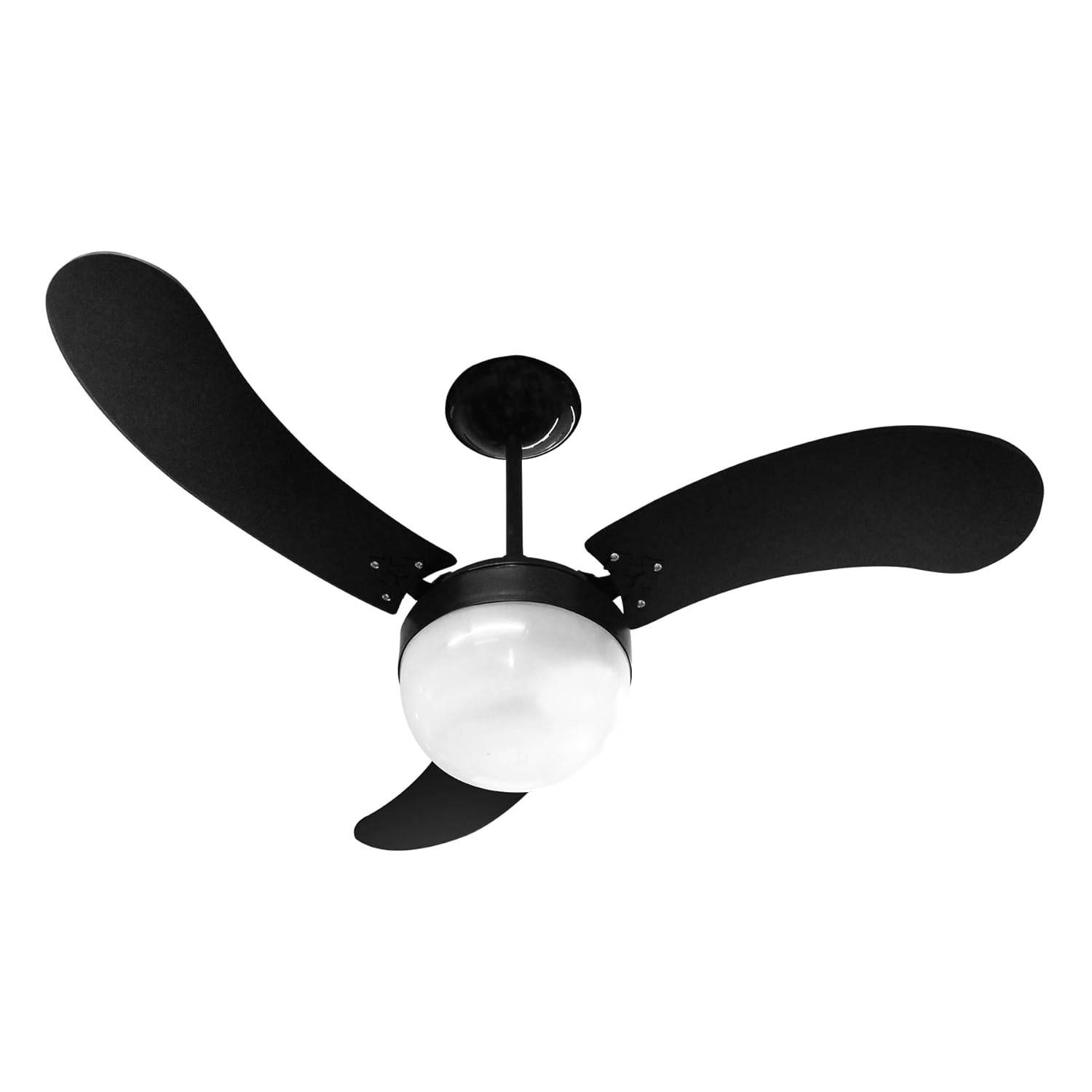 Ventilador de Teto New Montana 3 Pás Laqueadas Preto 127V - Moderno e Silencioso