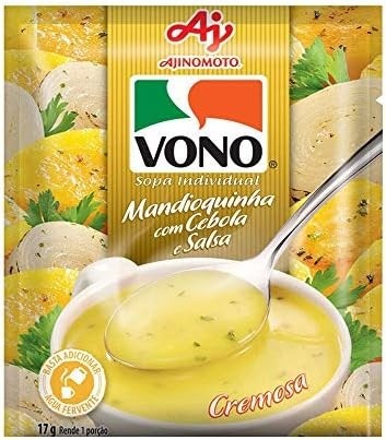 Sopa Individual Mandioquinha Com Cebola e Salsa Vono 17g