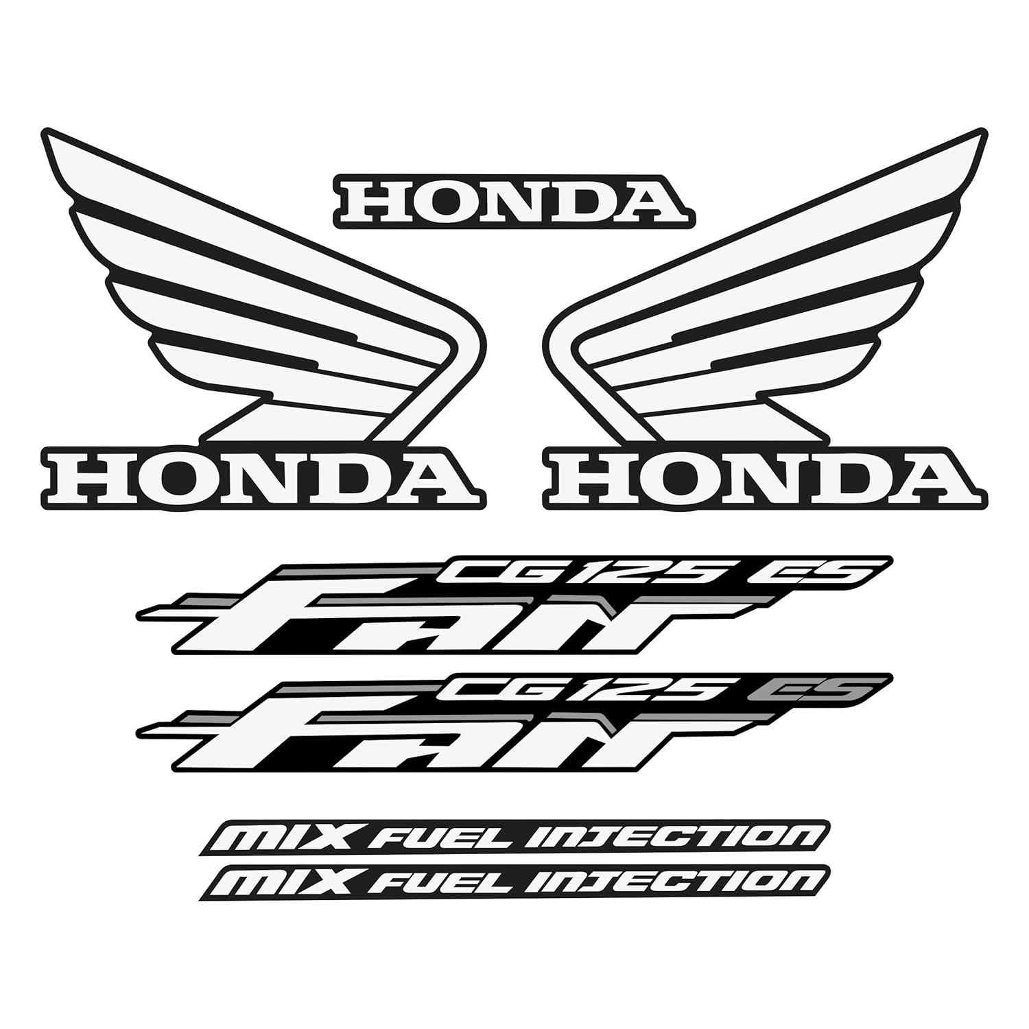 Protetor Adesivo Tank Pad 3M Branco para Honda CG FAN 125 ES 2010 - Proteção e Estilo Premium