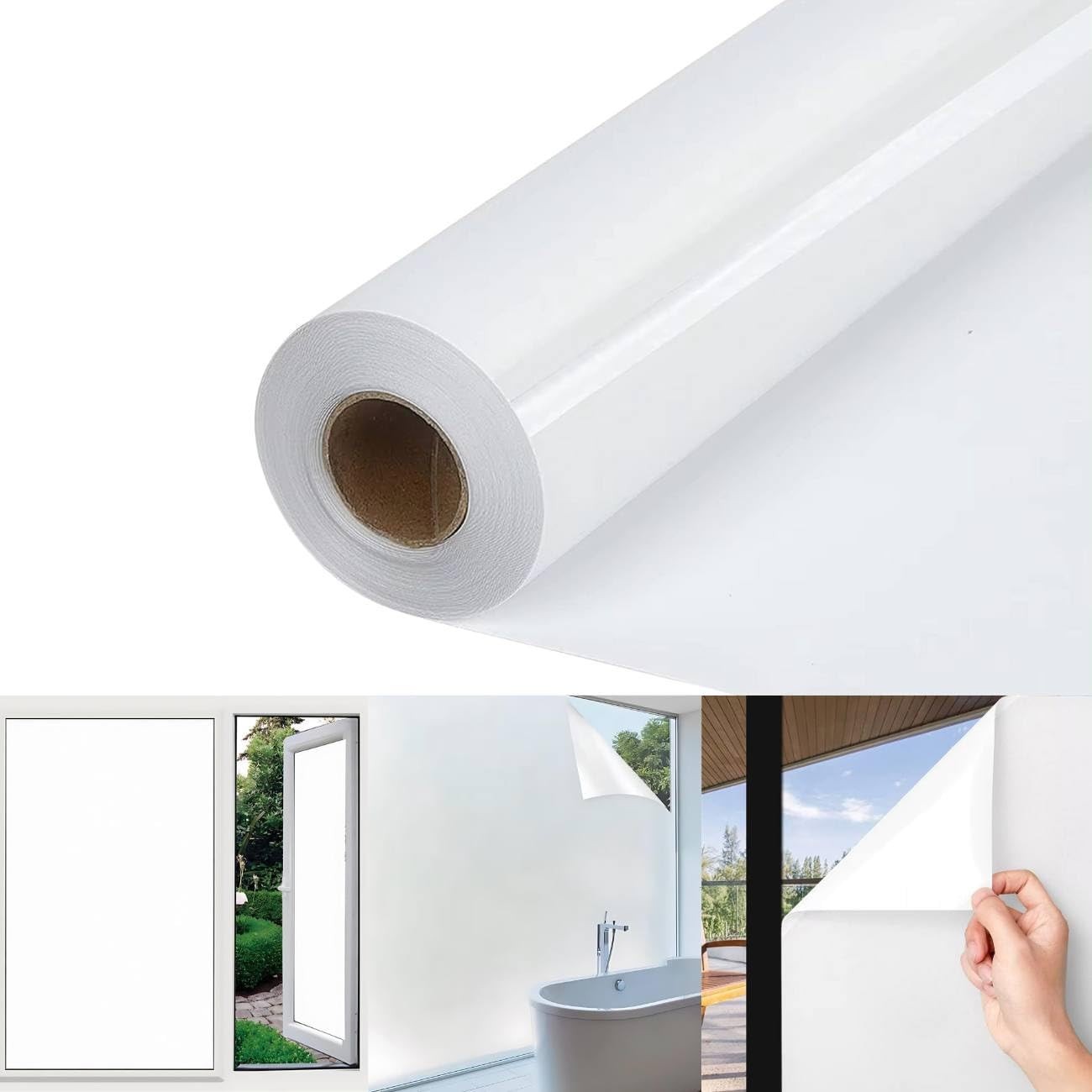 Adesivo Vinil Branco Semi Blackout 2m x 1m - Decore com Estilo e Privacidade