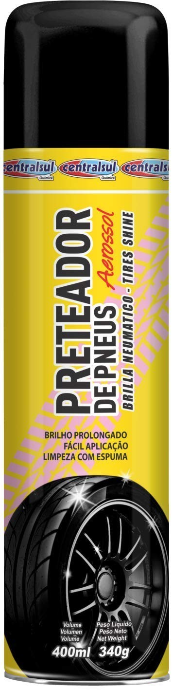 Centralsul Química Preteador de Pneus Aerossol 400ml: Brilho Intenso e Duradouro