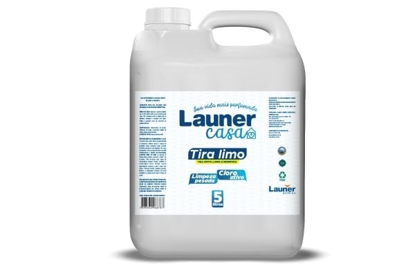 Launer Casa Tira Limo com Cloro Ativo - Limpa Rejunte e Remove Manchas de Limo e Mofo 5L