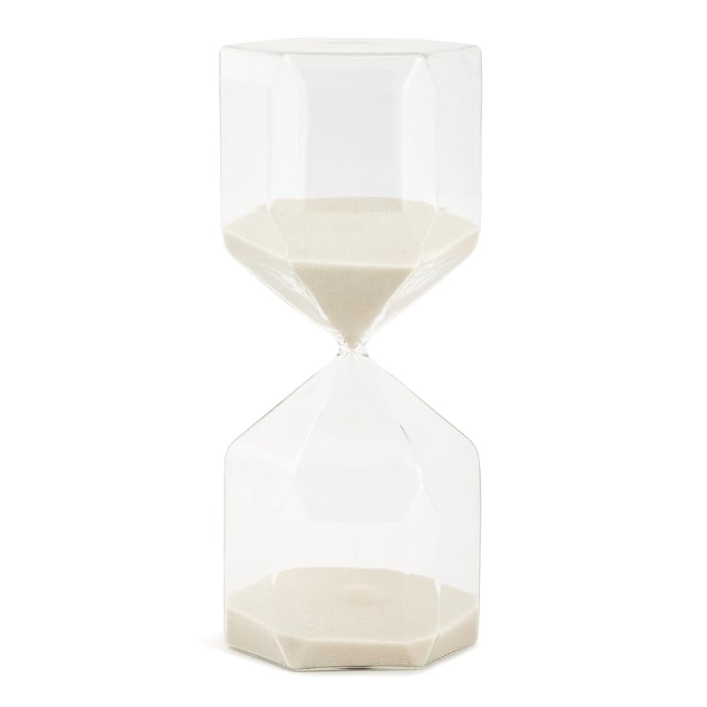 Ampulheta em Vidro 60 Minutos - Timer Elegante para Decoração e Organização