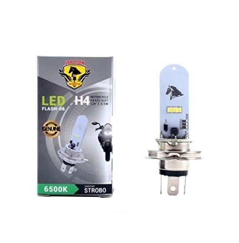 Lampada Super LED H4 6500K Xenon Strobo para Carro e Moto - Iluminação Potente e Moderna