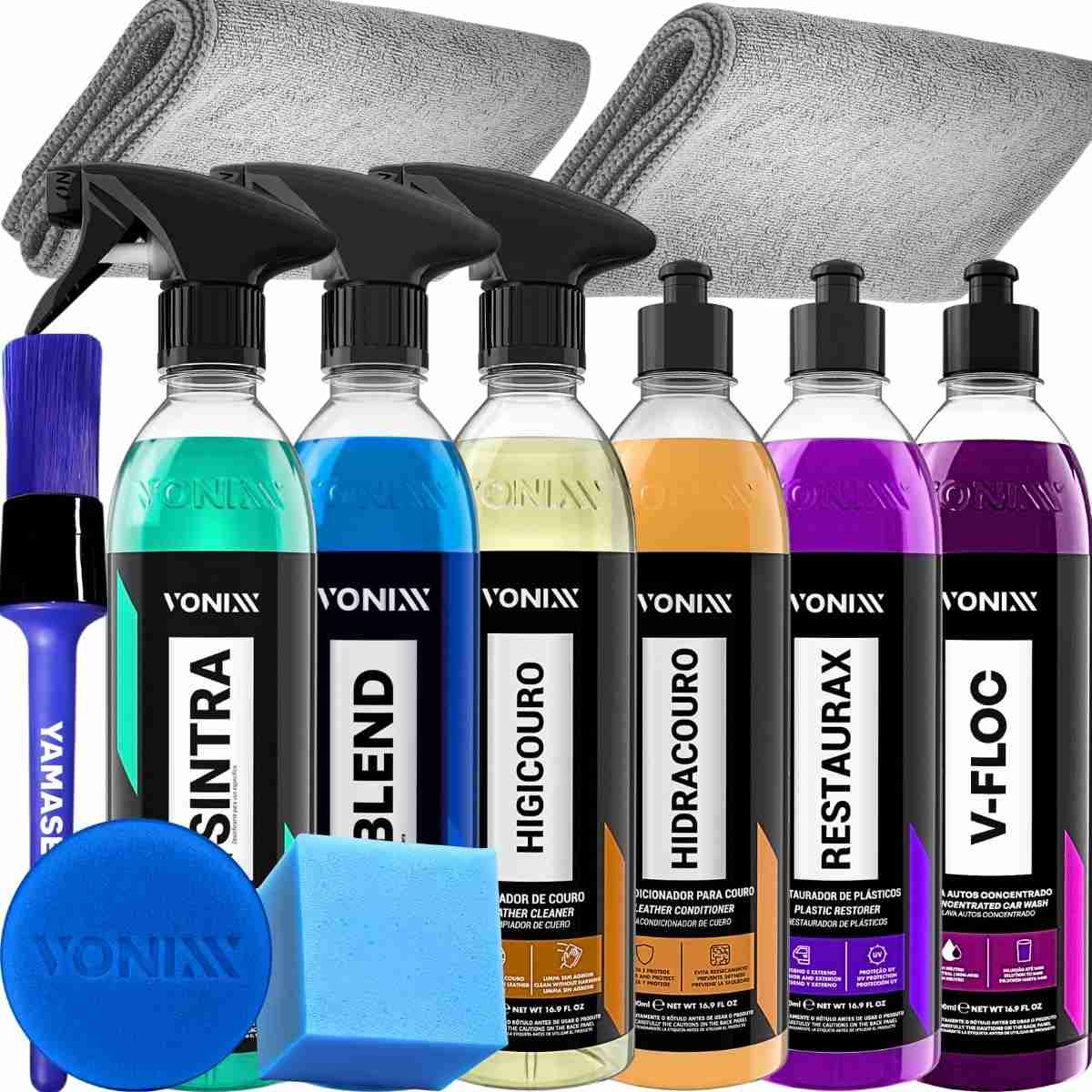Kit Lavagem Automotiva Profissional Completa Vonixx: Brilho e Proteção Impecáveis