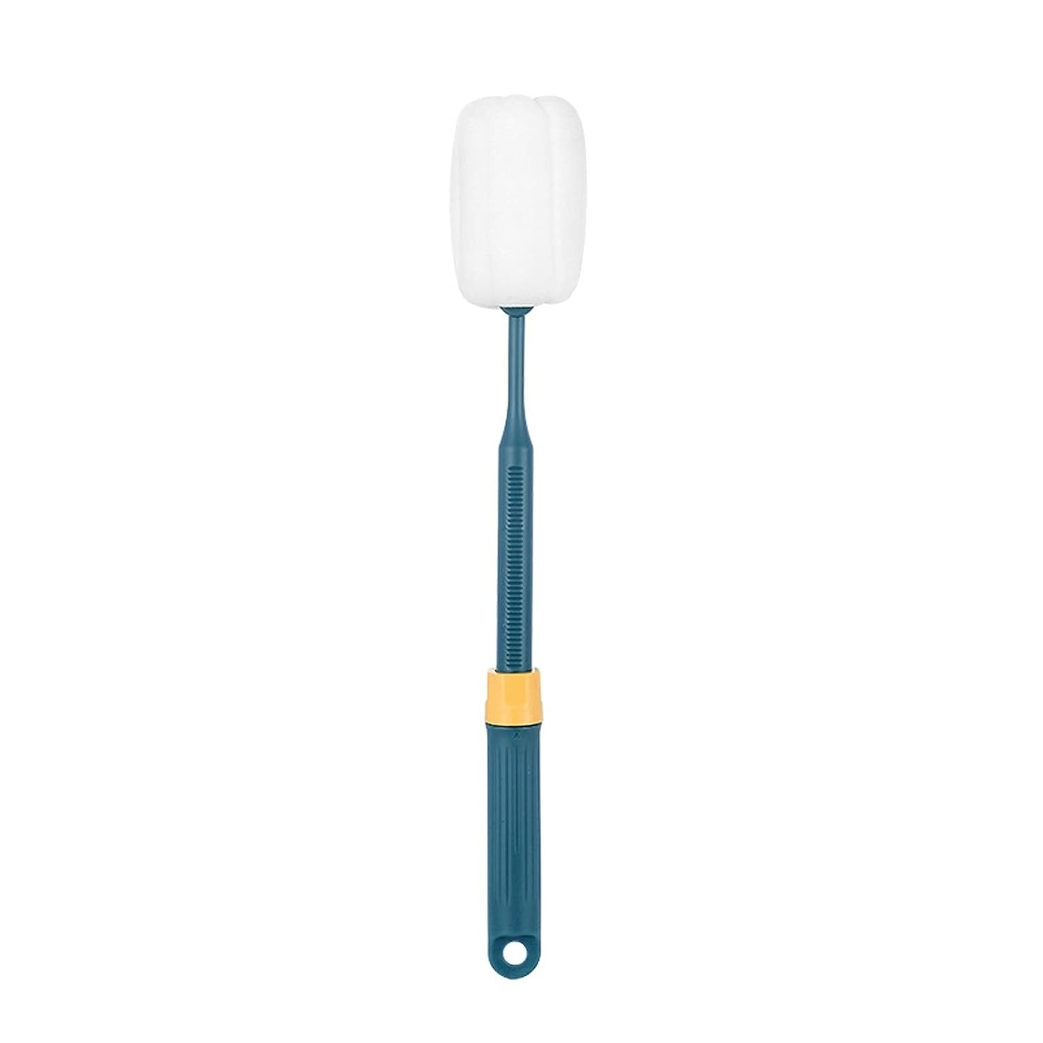 Escova de Cozinha com Esponja Esticável e Cabo Longo - Ideal para Copos, Garrafas e Vidros