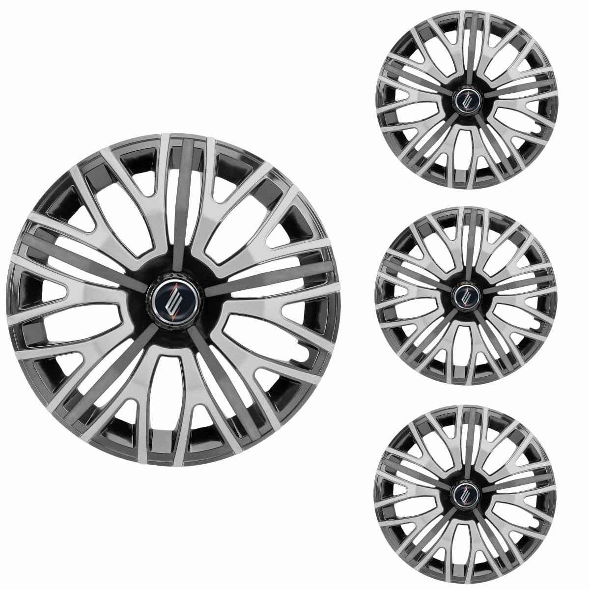 Calota Triton Sport Aro 13 Universal Black Silver Graphite - Estilo e Proteção