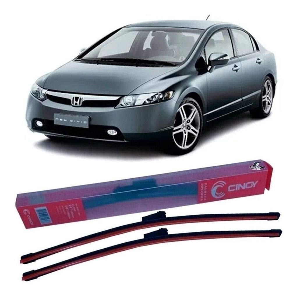 Kit 2 Palhetas Limpador Parabrisa Honda New Civic 2012-2016 (26" e 23")