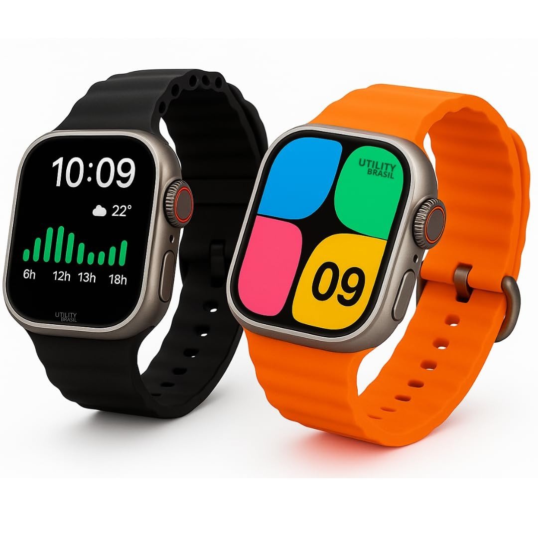 Smartwatch U9 Ultra Moderno 49MM: Conectividade e Estilo para Você + 4 Pulseiras Extras!