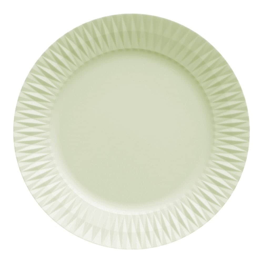 Prato Raso em Porcelana Diamante Verde - 26,5 cm | Design Sofisticado e Durabilidade Premium