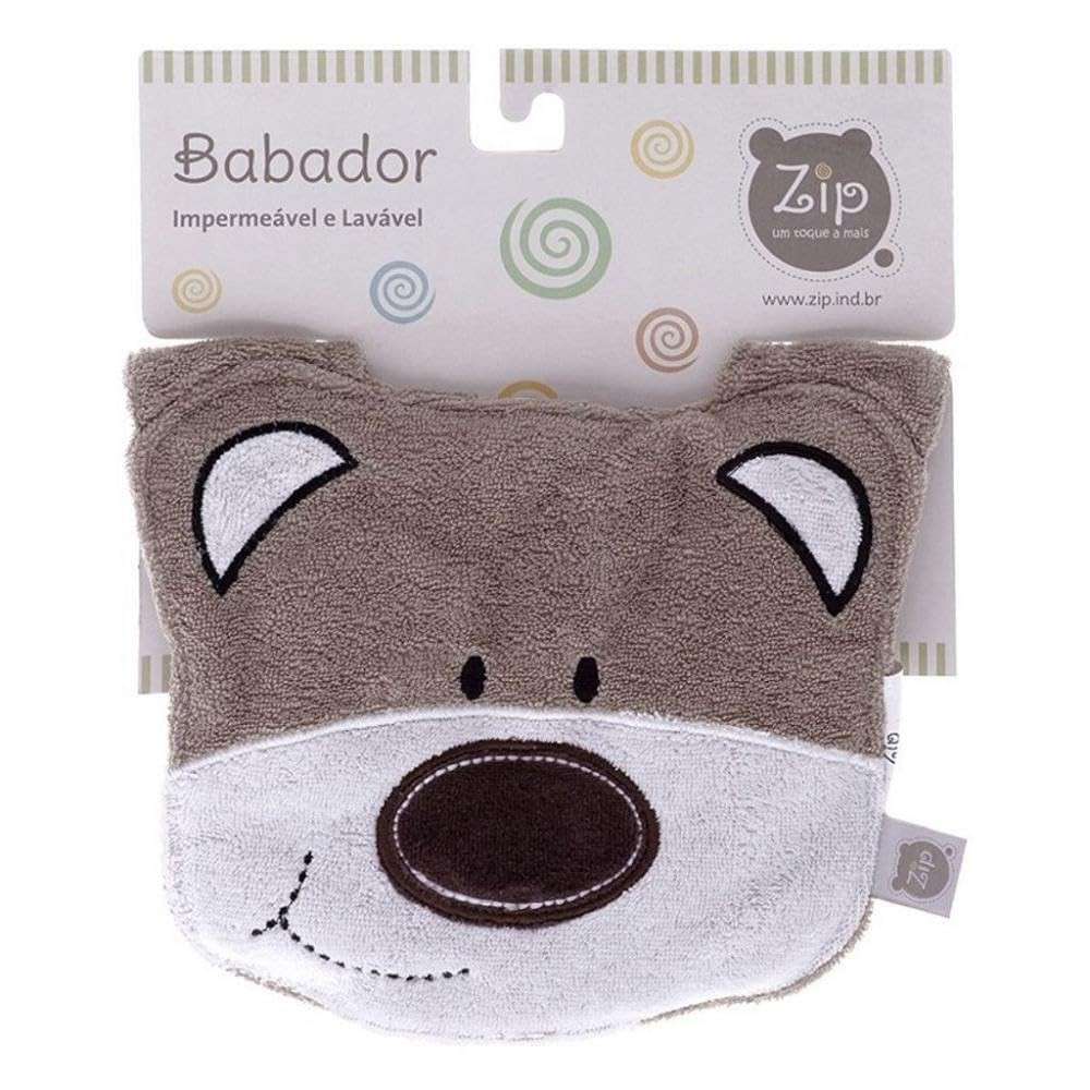Zip Babador Carinhas Urso - Estilo e Conforto para Bebês