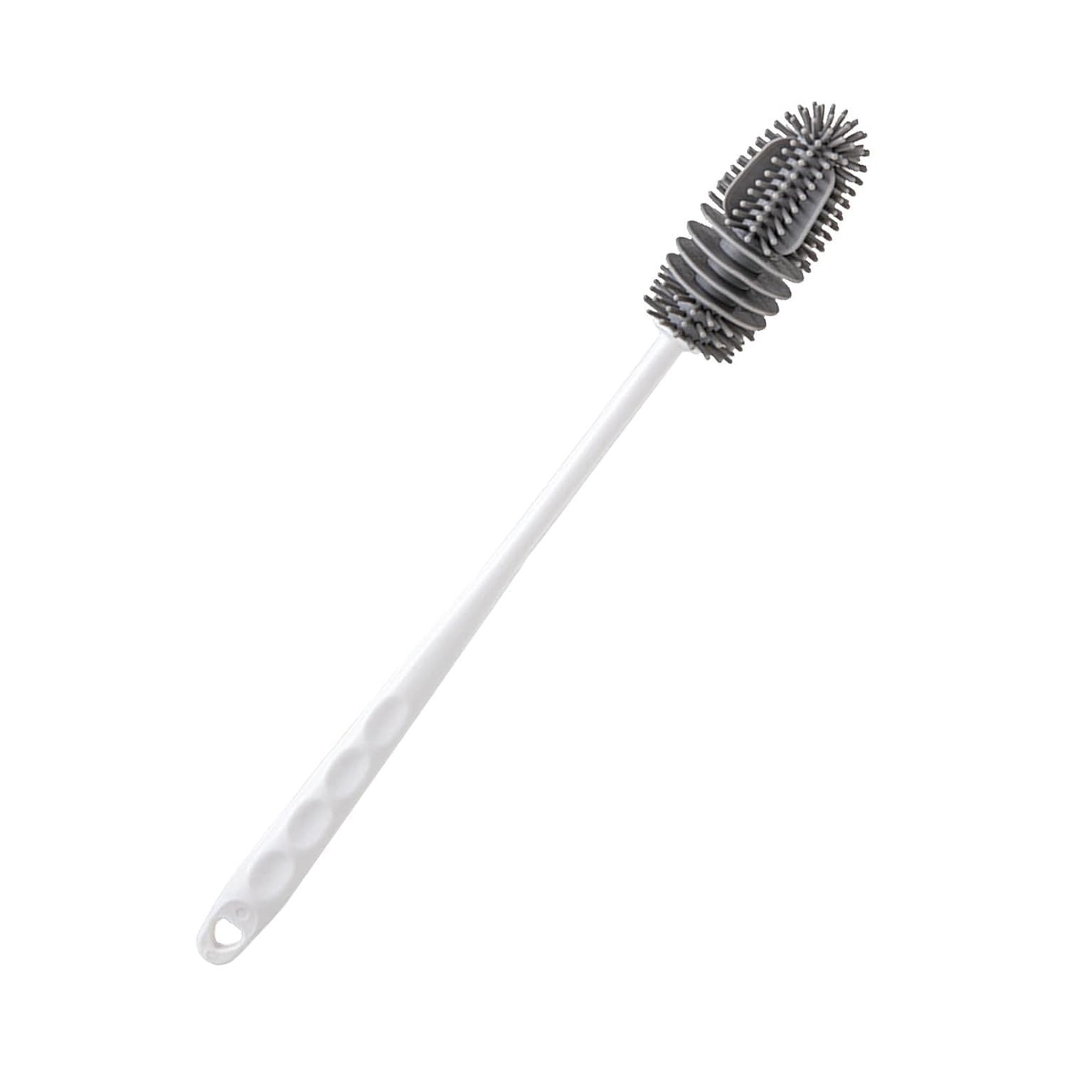 Escova de Silicone Macia para Limpeza Profunda de Garrafas e Mamadeiras - Design Ergonômico e Seguro
