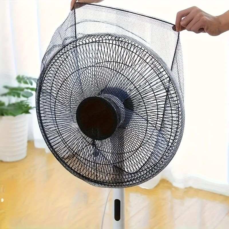 Capa Lavável Contra Poeira com Proteção para Dedos - Segurança e Qualidade do Ar para Ventiladores