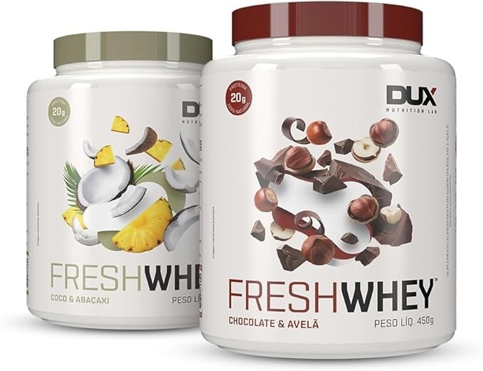 FRESH DUO - POTE 450g Chocolate Belga e Avelã + Abacaxi e Coco