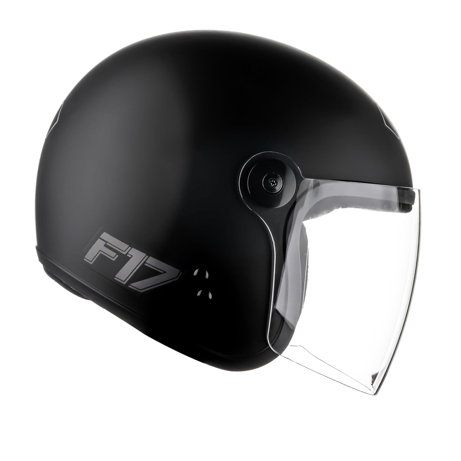 Capacete Moto Fly F-17 Aberto Preto Fosco: Estilo e Segurança para Você!
