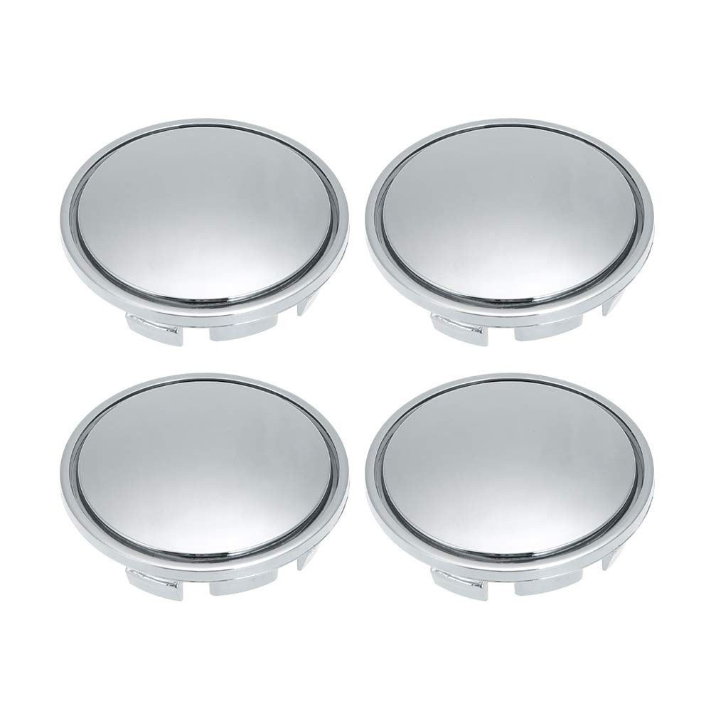 Kit 4 Tampas Centrais de Roda Universal Cromado ABS 56mm - Elegância e Proteção para seu Carro