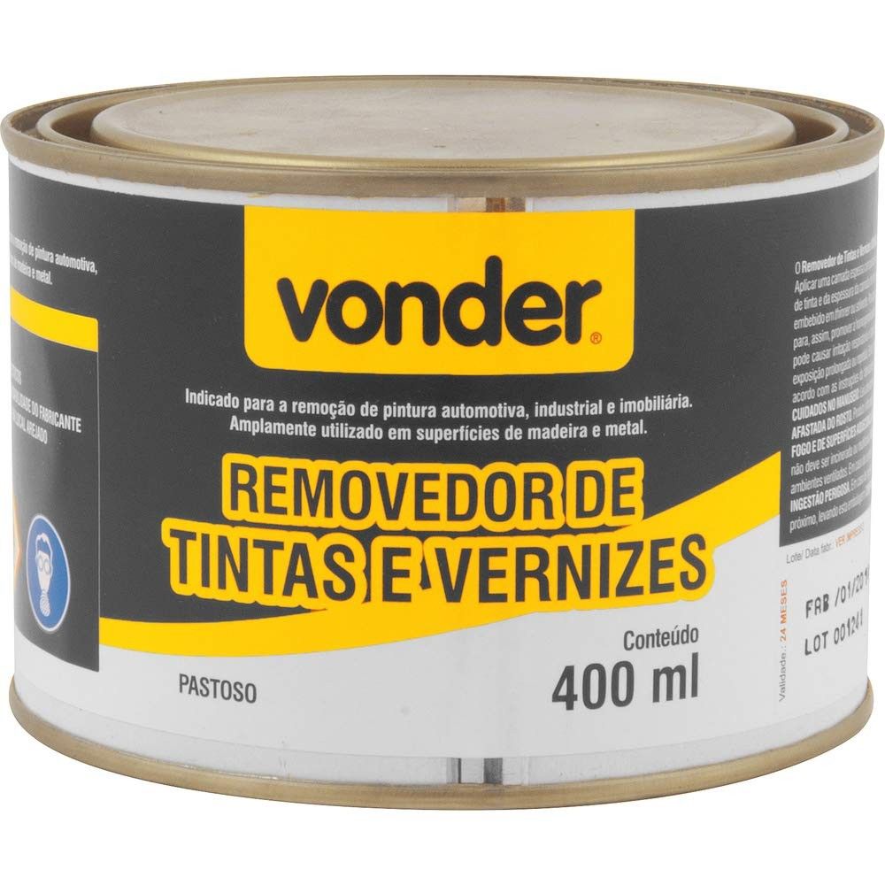 Removedor de Tintas e Vernizes Vonder 400ml: Restaure Seus Acessórios com Facilidade