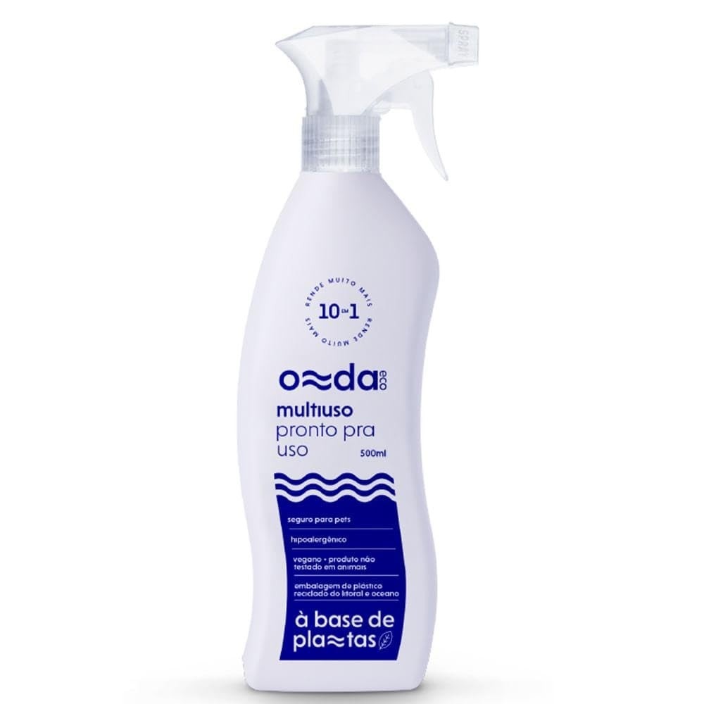 Onda Eco Multiuso 500ml - Limpeza Poderosa com 10 Ações em 1, Biodegradável e Vegano