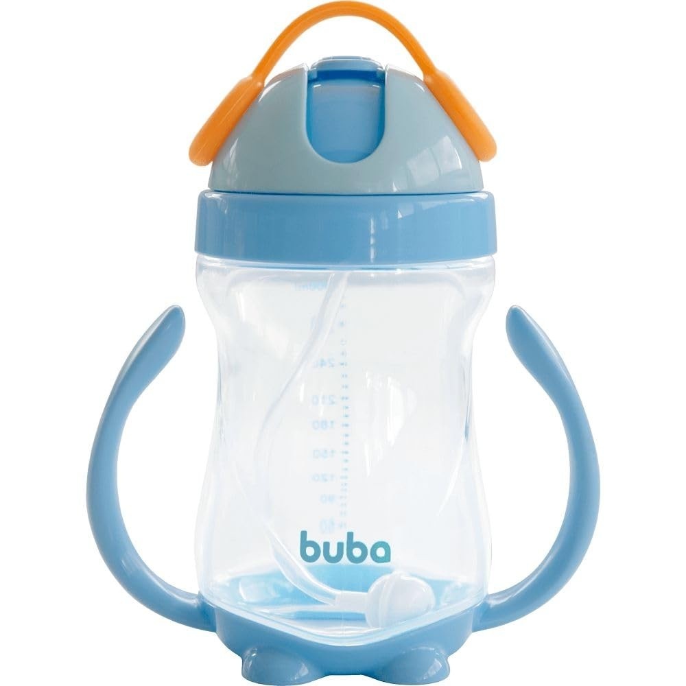Copo com Alça Azul Premium - Seguro, Ergonômico e Livre de BPA