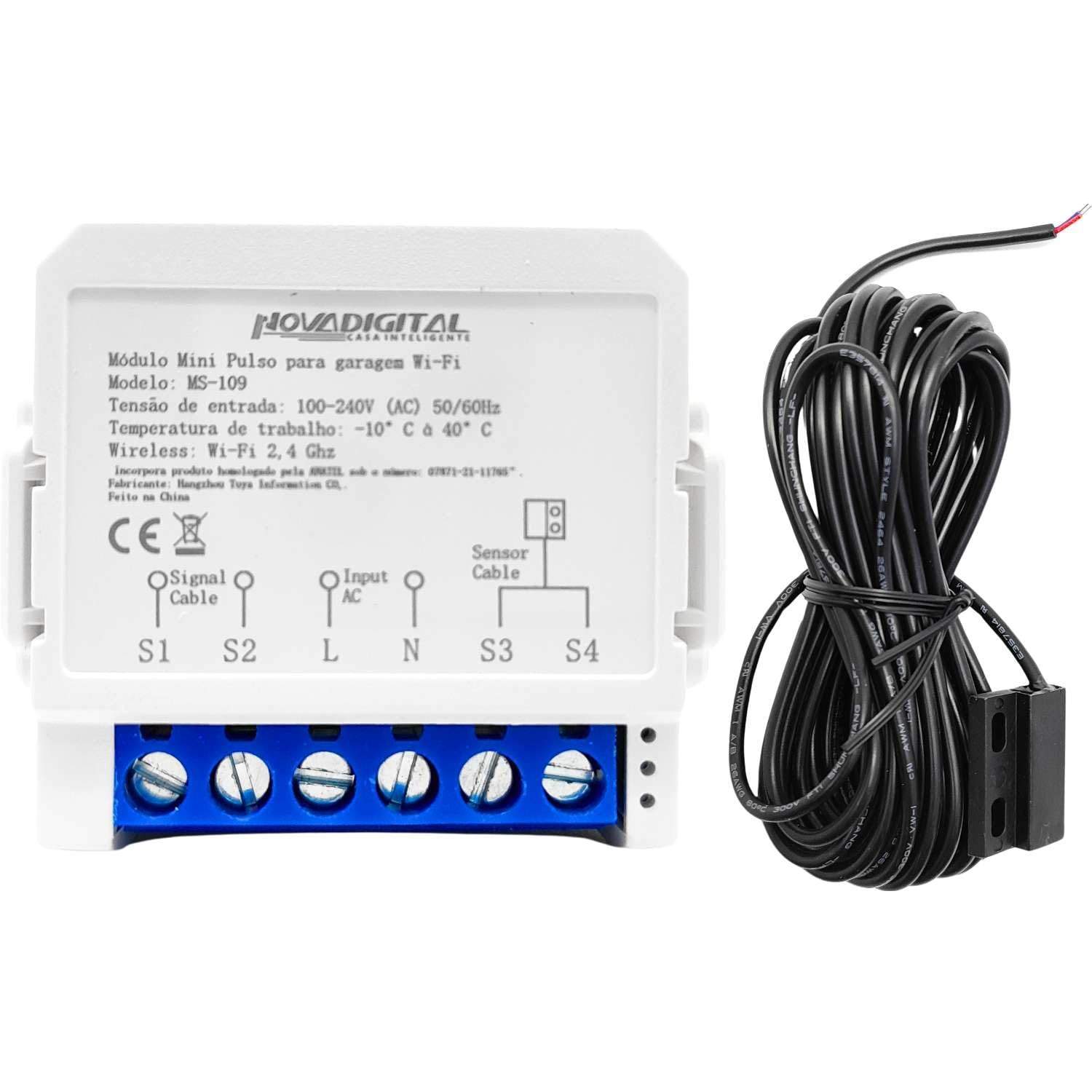 Mini Módulo Inteligente para Garagem: Abertura Automática com Alexa e Google Assistente