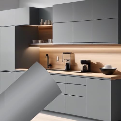 Adesivo Vinil Autoadesivo Cinza Claro Fosco 50cm x 10m - Transforme Móveis e Ambientes com Estilo