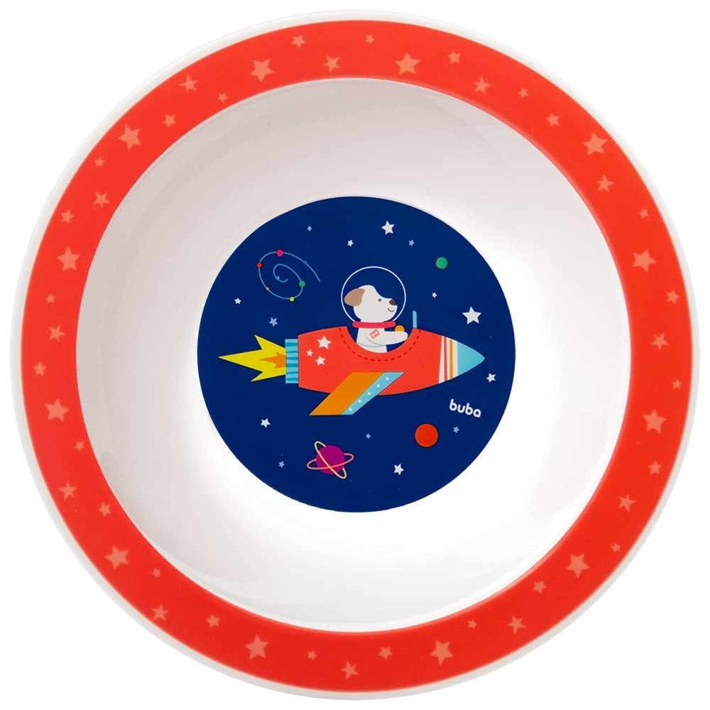 Pratinho Bowl Aventuras Astronauta - Seguro, Resistente e Divertido para Crianças