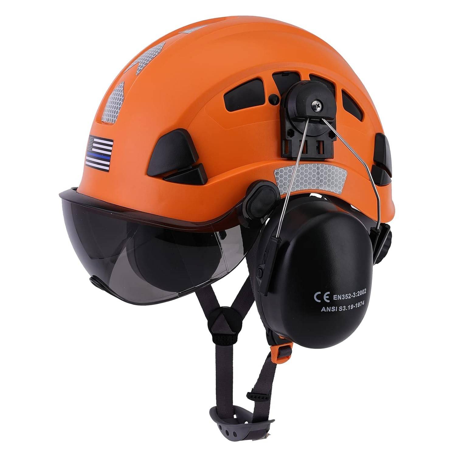 Capacete de Segurança LOHASTAR com Viseira e Proteção Auditiva: Proteção Completa para Arboristas e Madeireiros
