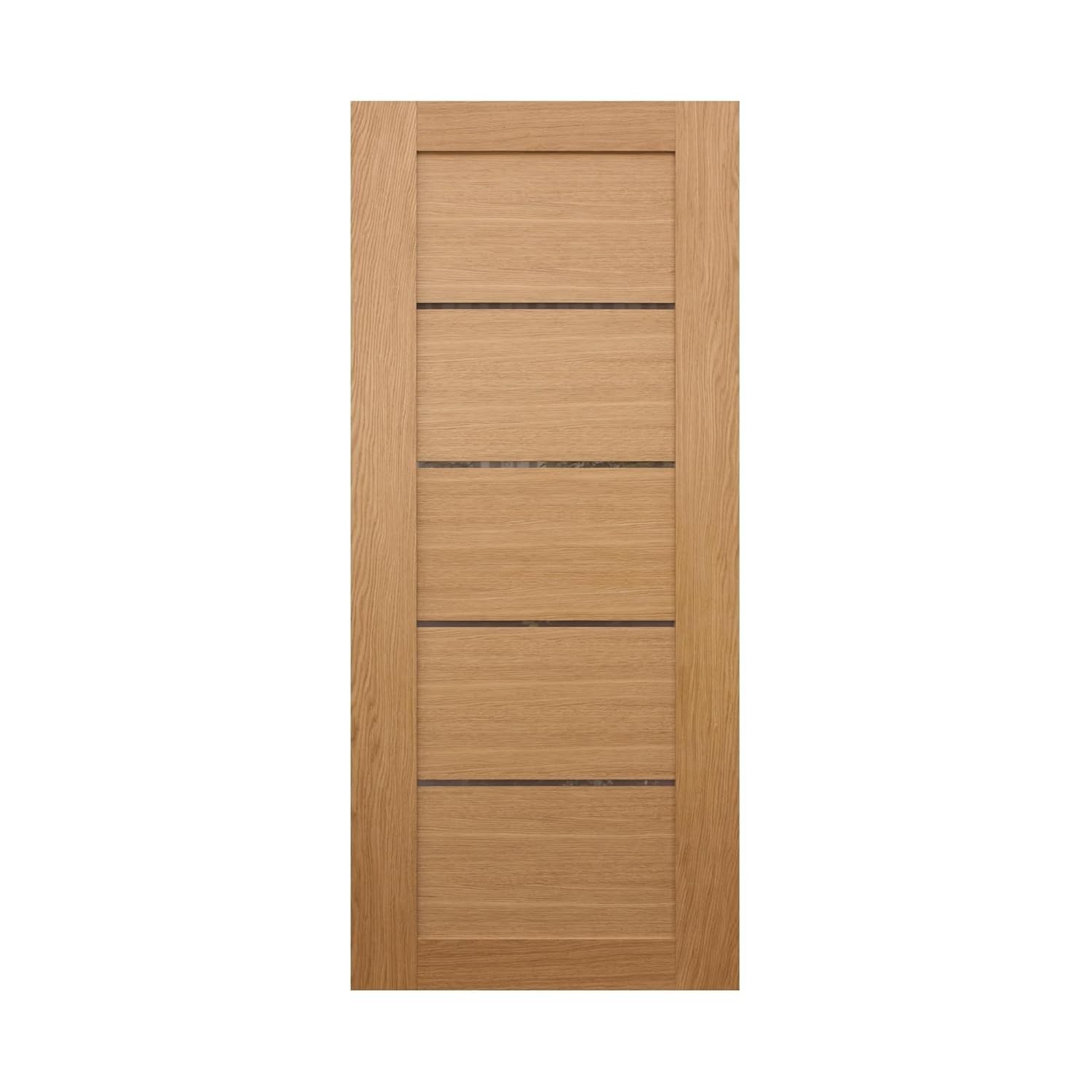 Adesivo Decorativo para Porta de Madeira Moderno Bege e Marrom - Design Sofisticado