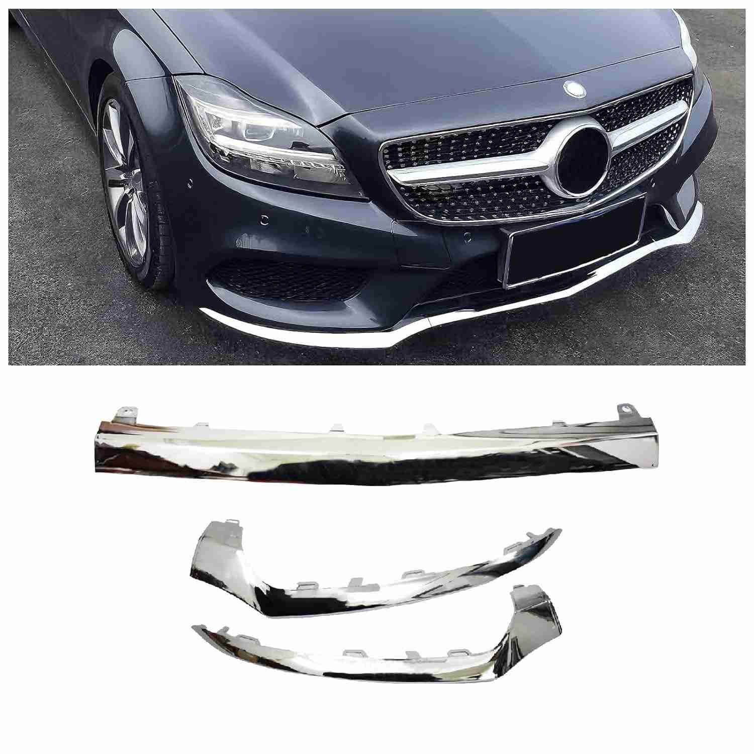 e-benz-w218-2018-moldura-dianteiro-cls-a-mercedes-elegancia-cromada-choque-para-2015-protecao-a