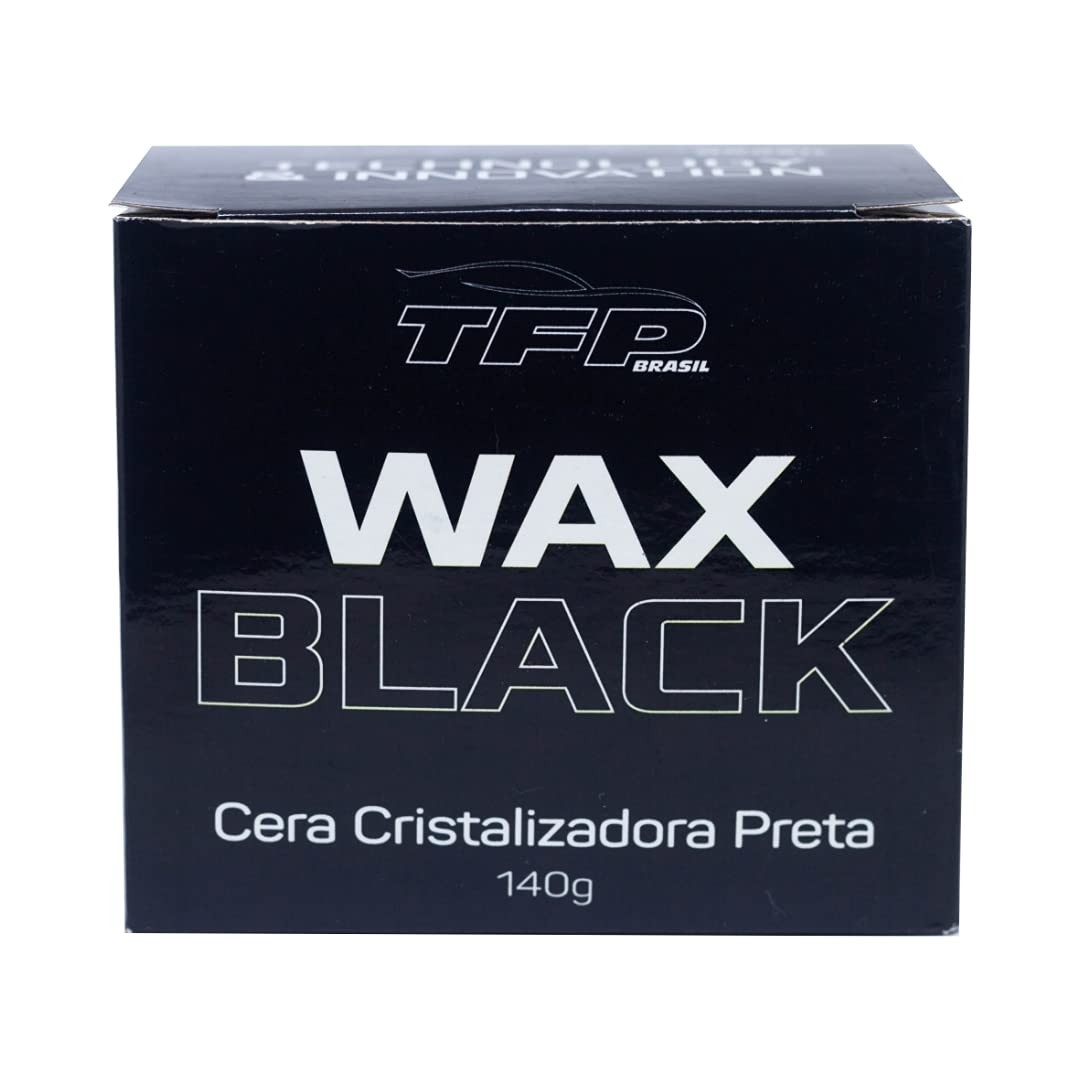 Cera Cristalizadora Wax Black TFP 140g: Brilho Intenso e Proteção Duradoura para Carros Escuros