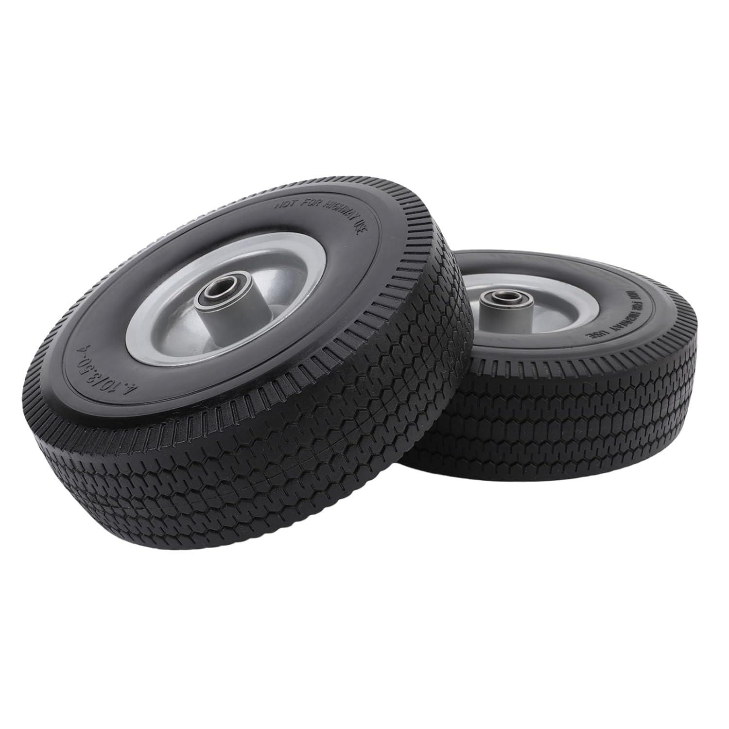 Pneu de Borracha Sólida Akozon 10" Anti-Explosão: Durabilidade e Segurança para Seus Equipamentos!