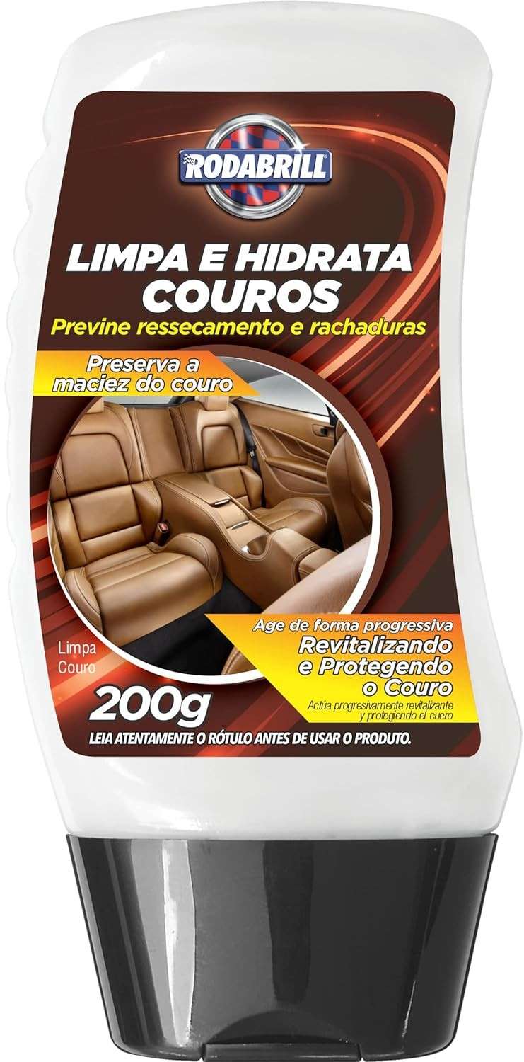 Limpa e Hidrata Couros Rodabrill - Proteção e Brilho para Estofados e Acessórios