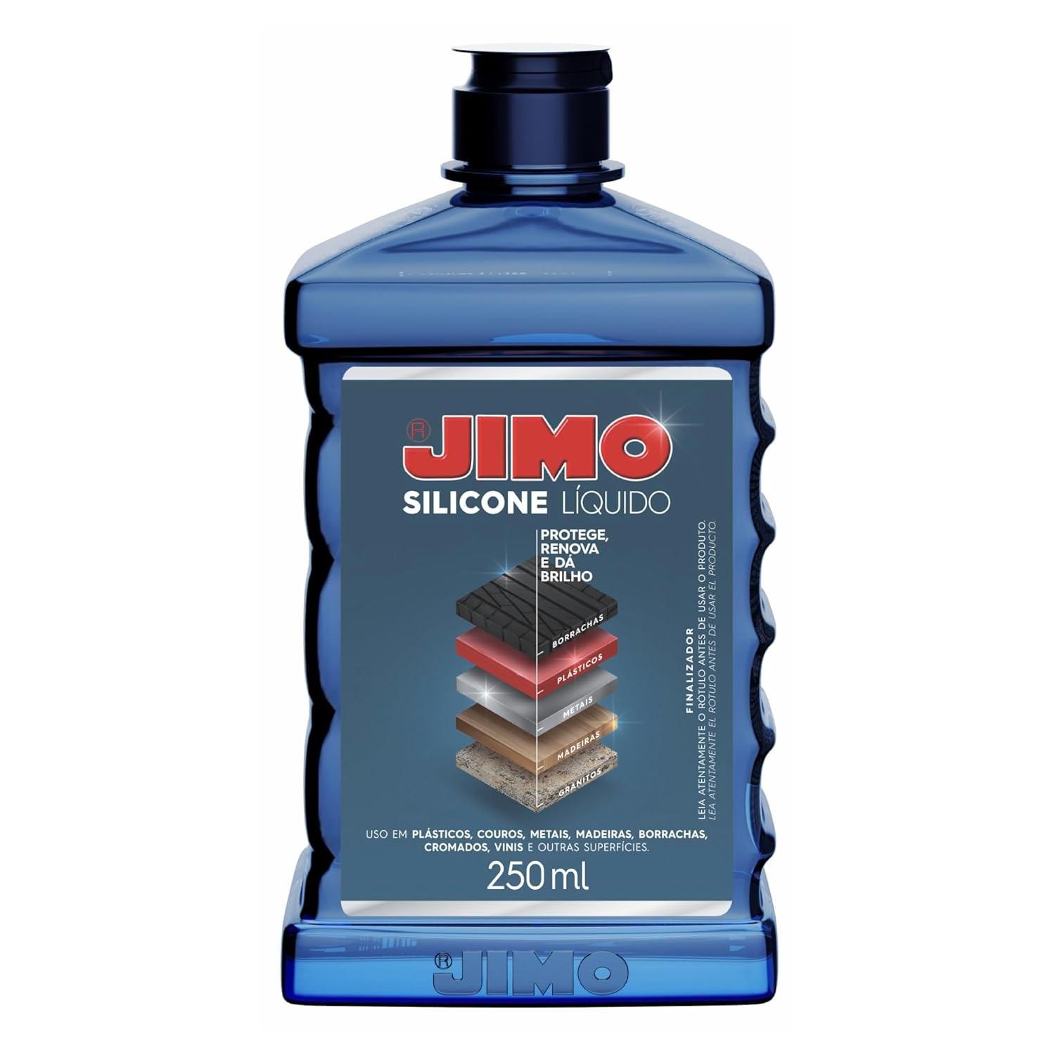 JIMO Silicone Líquido 250ml - Brilho, Proteção e Lubrificação para Carro e Casa