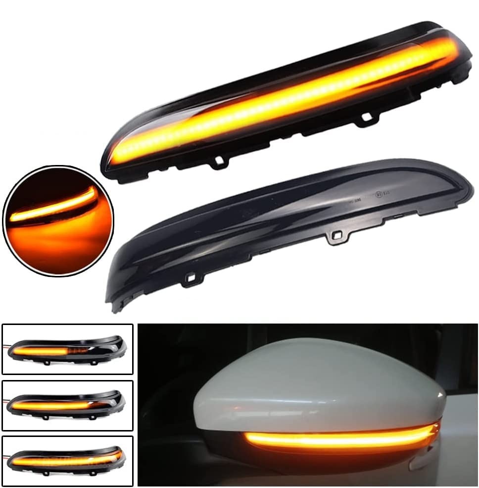 Luz de Seta Dinâmica LED para Retrovisor Peugeot 208/2008 e Citroen C3 - Estilo e Segurança