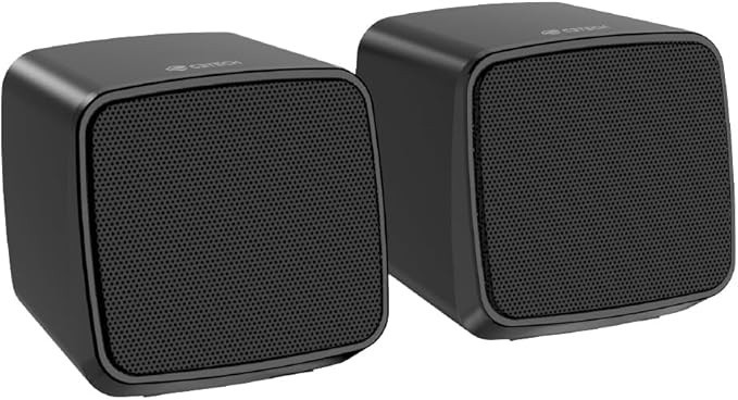 C3Tech Speaker 2.0 SP-40BK Preta conexao de audio P2 e alimentacao via USB