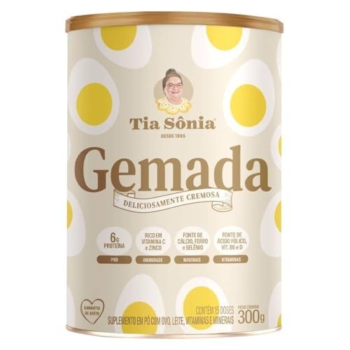 Tia Sônia, Gemada em pó com Canela do Ceilão e Caramelo Tia Sônia 300g