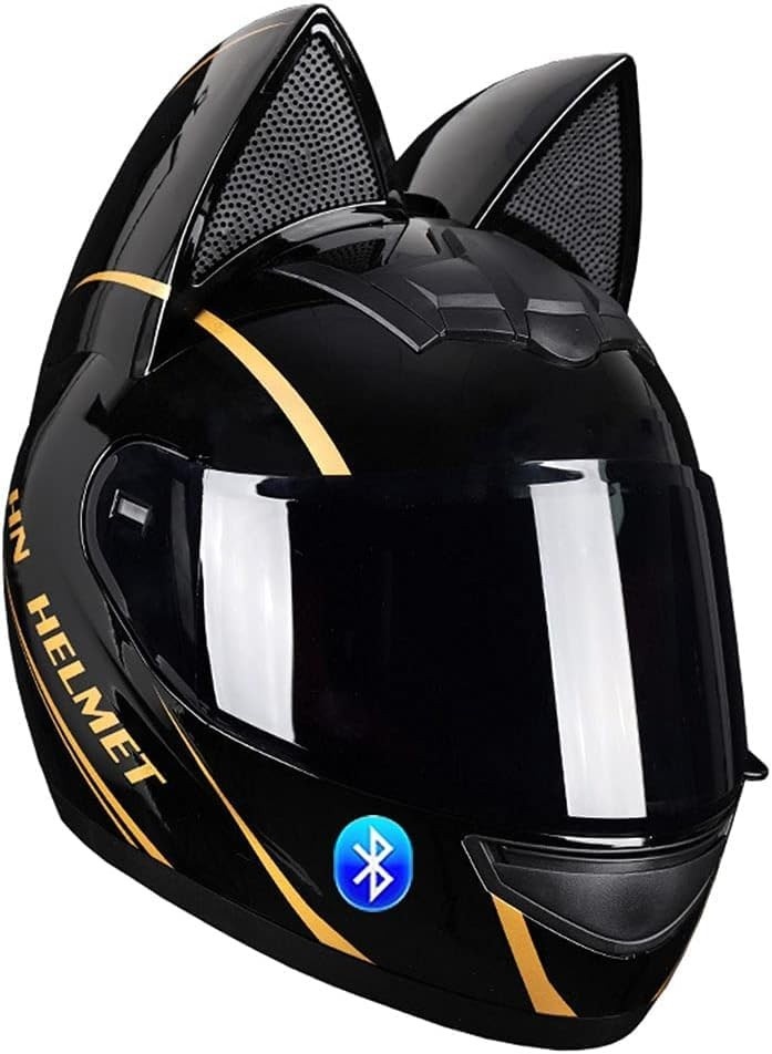 Capacete Modular Bluetooth Orelha de Gato: Estilo, Segurança e Conectividade para Motociclistas