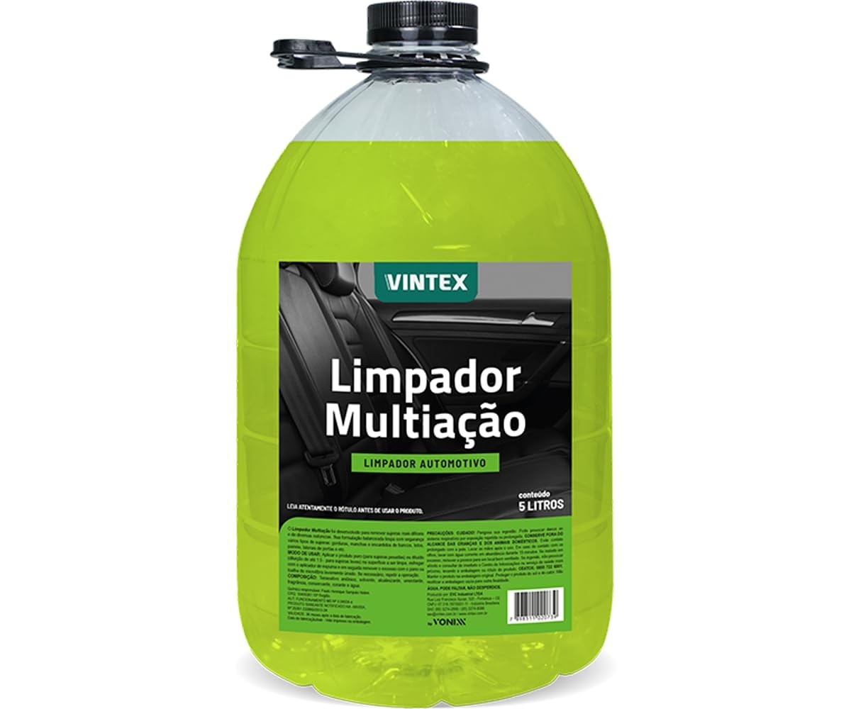 Limpador Multiação Automotivo 5L - Vintex Vonixx | Limpeza Profunda e Versátil para Carros