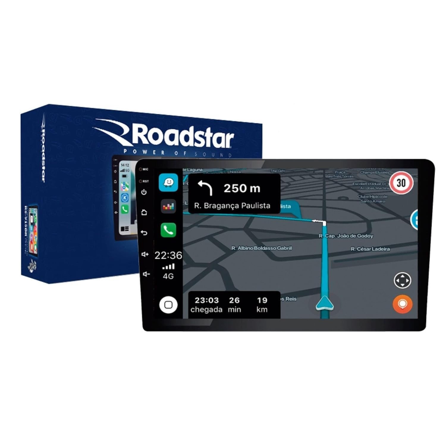 Central Multimídia Roadstar RS-915BR Prime: Android, CarPlay e Tela de 9" para seu Carro!