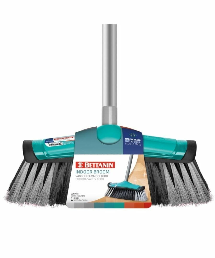 Vassoura Varry 1000 Concept - Design Moderno com Cerdas Flexíveis e Sistema de Rosqueamento Ultra Protegido