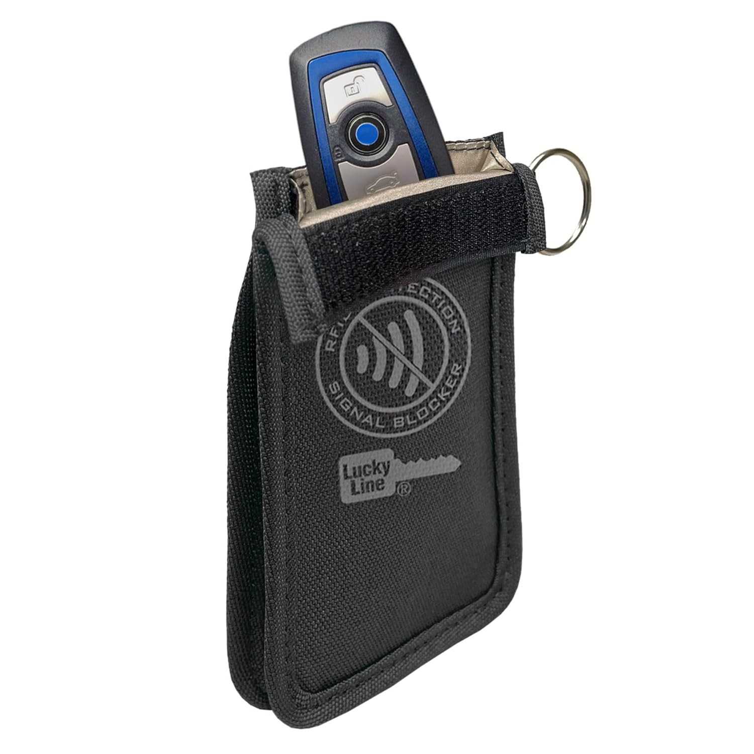 Carteira Oculta Lucky Line: Proteção RFID Antirroubo para Chaves e Cartões