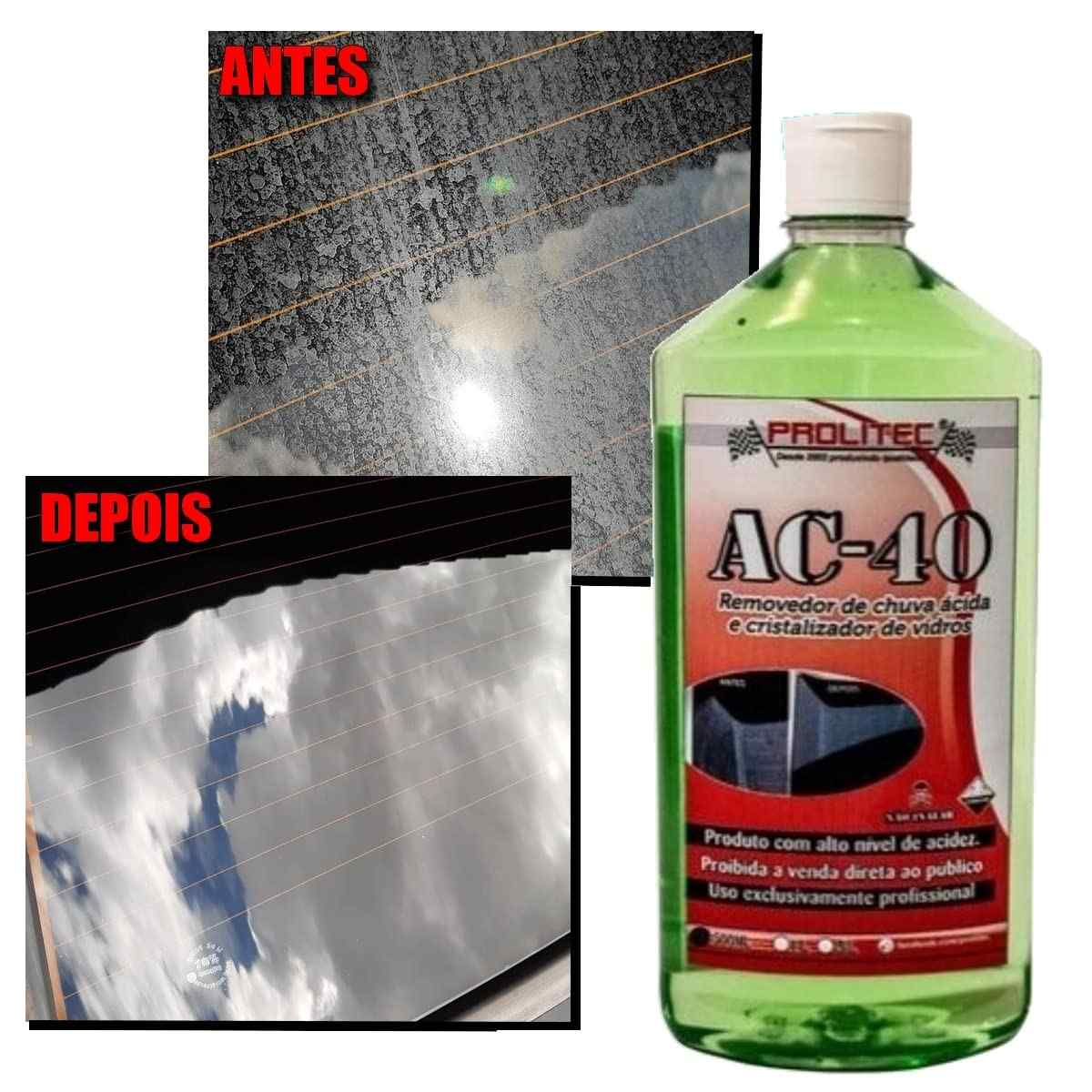 Removedor de Chuva Ácida Prolitec AC-40 - 500ml | Limpeza Profunda e Proteção para seu Carro