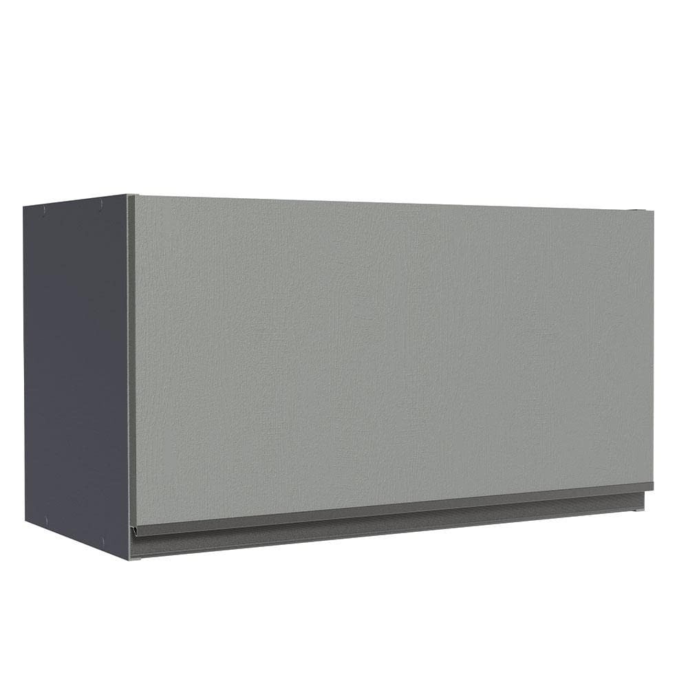 Armário Aéreo 60cm com Porta Basculante Cinza - Design Moderno e Resistente da Madesa