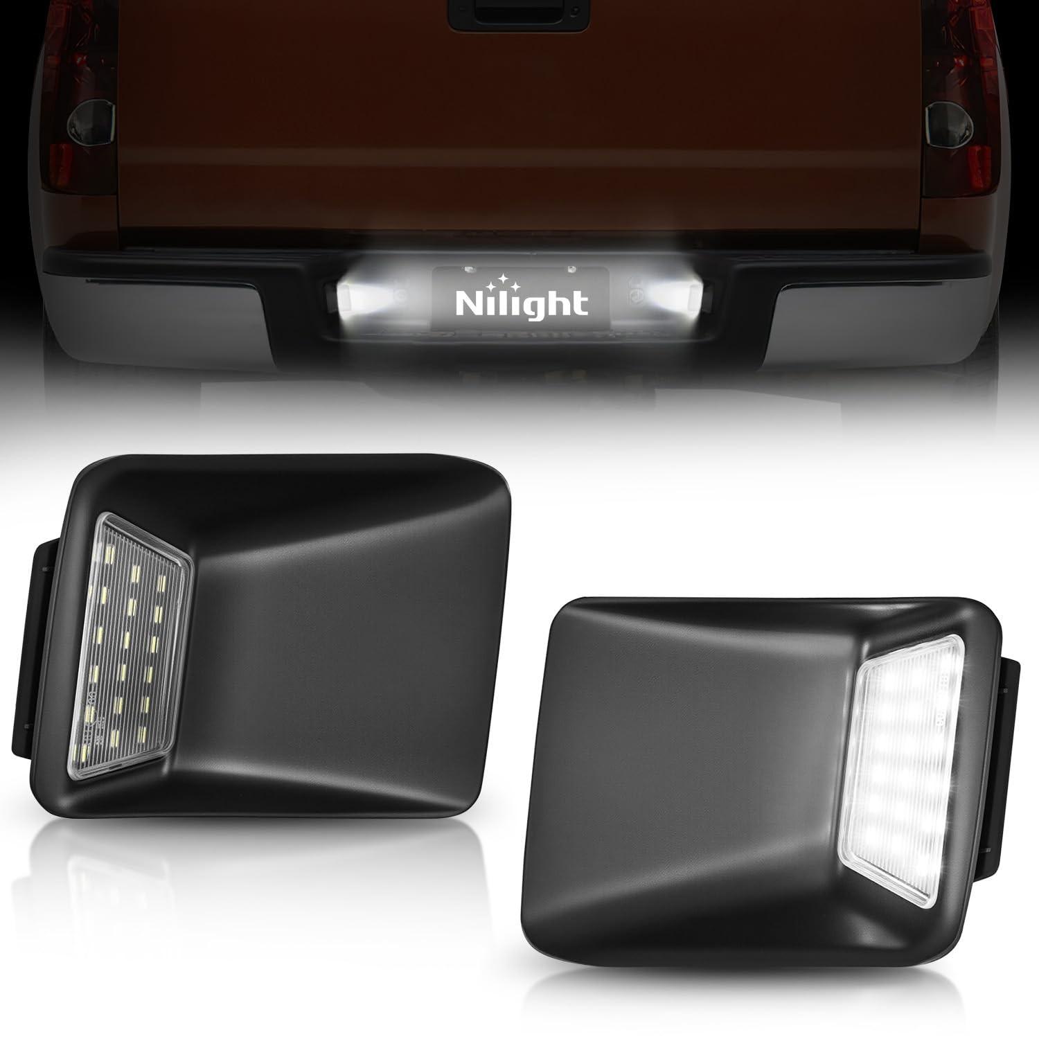 Luzes de Placa LED Nilight para Chevrolet Colorado e GMC Canyon (2004-2012) - Branco 6000K - Par